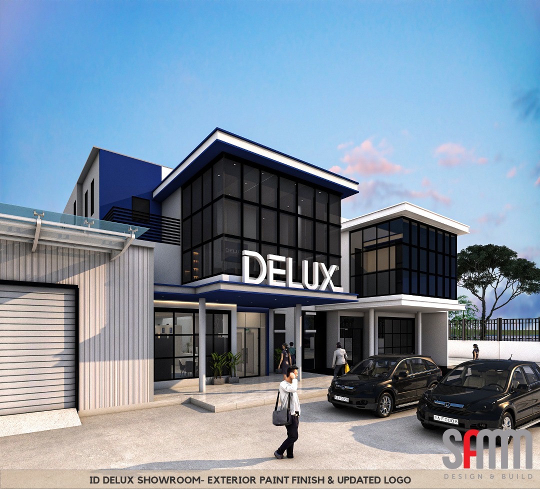Delux Unigate · Johor Bahru showroom exterior design