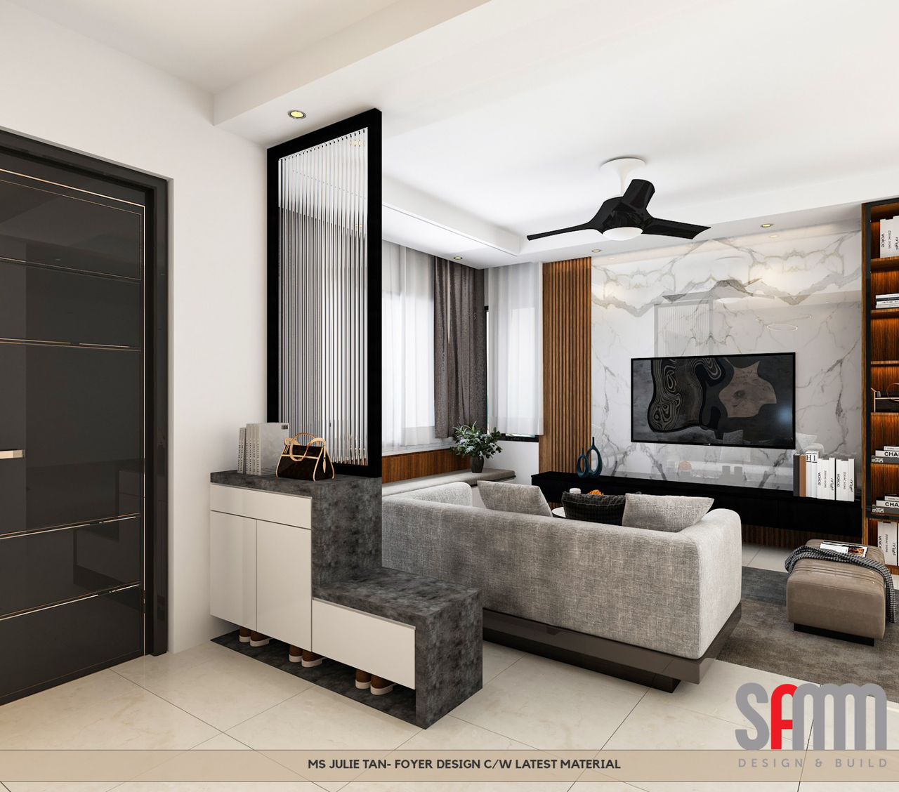 Ruang dalaman rumah selepas major renovation di Johor Bahru untuk semakan keadaan dan fungsi dalam valuation